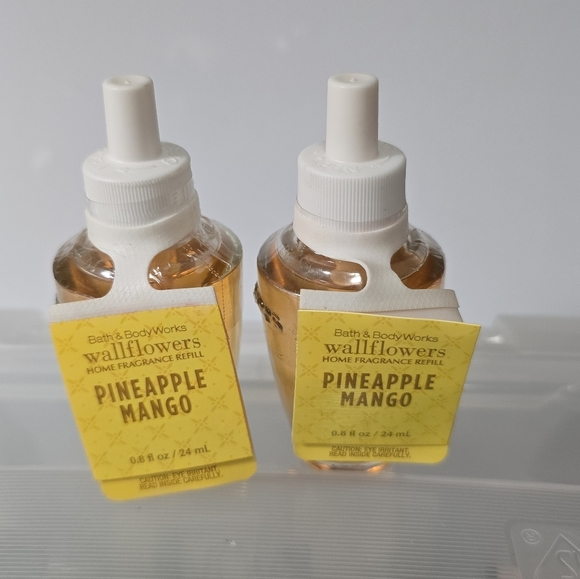 Bath & body works pineapple mango wallflower refills scents 2 new - Picture 1 of 2